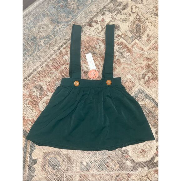 Bailey's Blossoms NWT Daphne Suspender Skirt - Hunter Green, Sz 2T, MP $29 - Picture 1 of 10